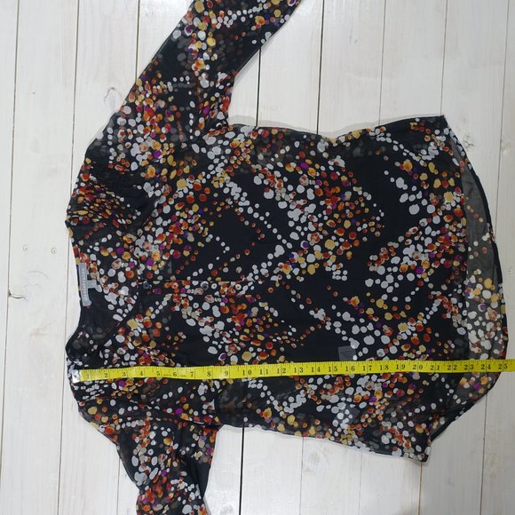 Daniel Rainn Roll Tab Sleeve Blouse Petite - Picture 11 of 11